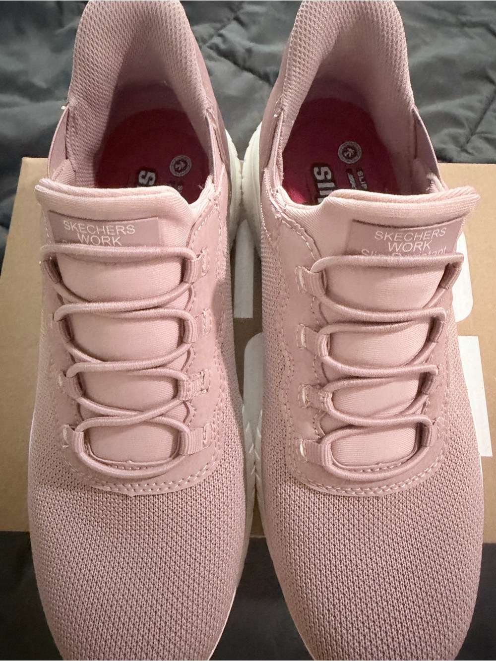 Skechers Women's Slip-On Athletic Sneakers in Soft Pink